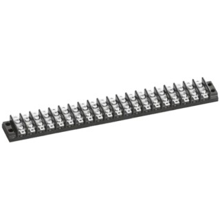 Sato Parts Non-Fused Terminal Block 20-Way 6A Screw Termination 250V Black Phenolic Resin ML-24-20P