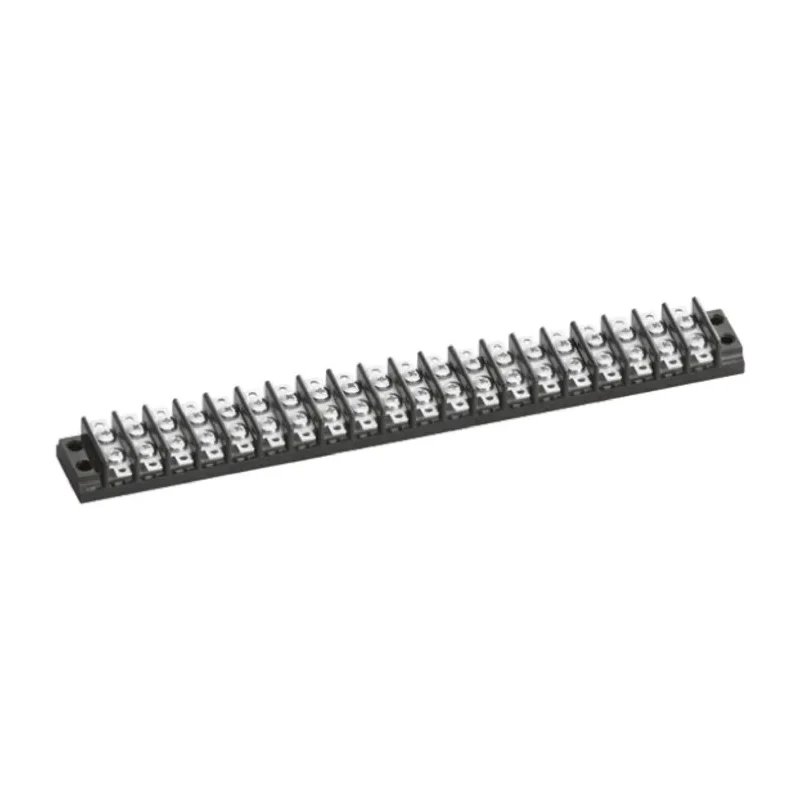 Sato Parts Non-Fused Terminal Block 20-Way 6A Screw Termination 250V Black Phenolic Resin ML-24-20P