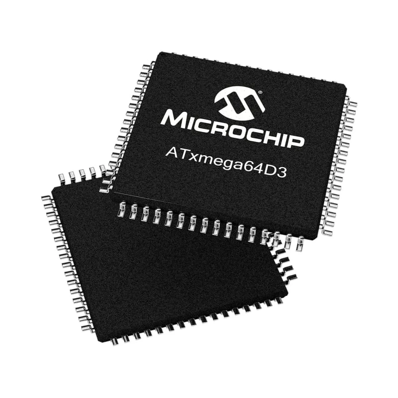Microchip 16 bit AVR XMEGA Microcontroller 64-Pin TQFP 32 MHz FLASH ATXMEGA64D3-AU
