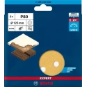 Bosch Aluminium Oxide Abrasive Disc 125 mm Medium Grade P80 Grit, Pack of 5 2608900805