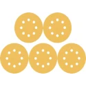 Bosch Aluminium Oxide Abrasive Disc 125 mm Medium Grade P80 Grit, Pack of 5 2608900805