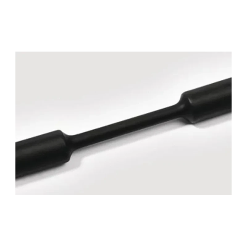 HellermannTyton Halogen Free Polyolefin Heat Shrink Tubing Black 10.4 mm Sleeve Diameter 1 m Length 2:1 Shrink Ratio TCN20