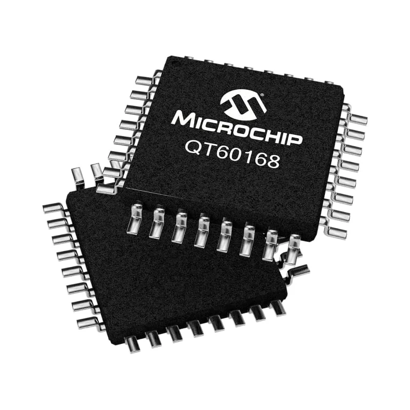 Microchip Spread-Spectrum Charge-Transfer Touch Screen Controller 11 bit SPI Interface 3V-5V QT60168-ASG