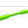 HellermannTyton Halogen Free Flame Retardant Heat Shrink Tubing Green Yellow 9.5 mm Sleeve Diameter x 1m Length 2:1 TFN21
