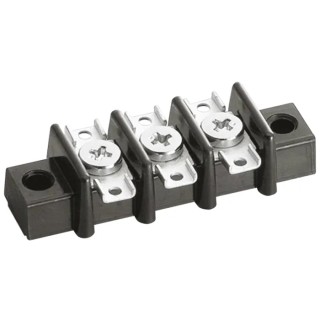 Sato Parts ML-3161 Series Non-Fused Terminal Block, 3-Way, 6A Screw Terminal, 250V ML-3161-3P
