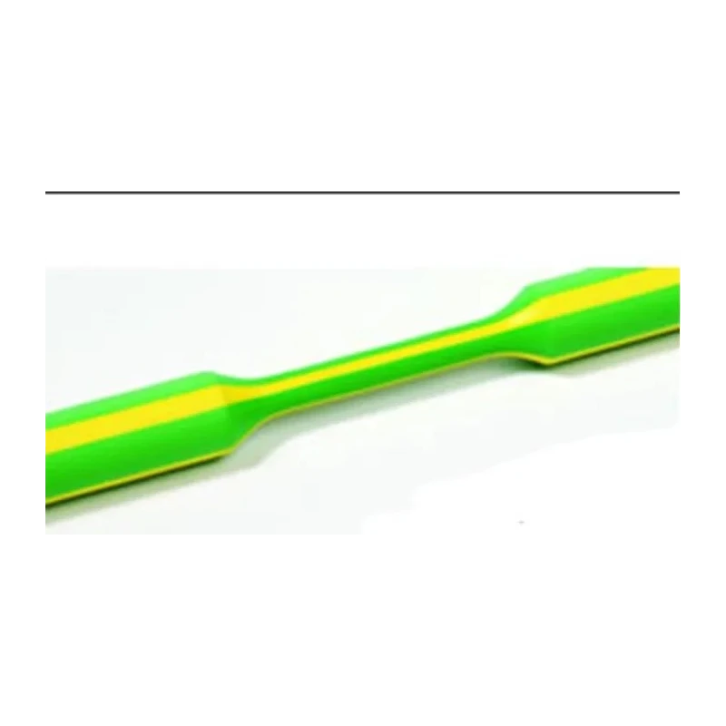 HellermannTyton Halogen Free Flame Retardant Heat Shrink Tubing Green Yellow 12.7 mm Sleeve Diameter x 1m Length 2:1 TFN21