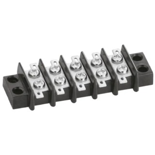 Sato Parts Non-Fused Terminal Block 6-Way, 250V, 6A Screw Termination ML-3391-6P