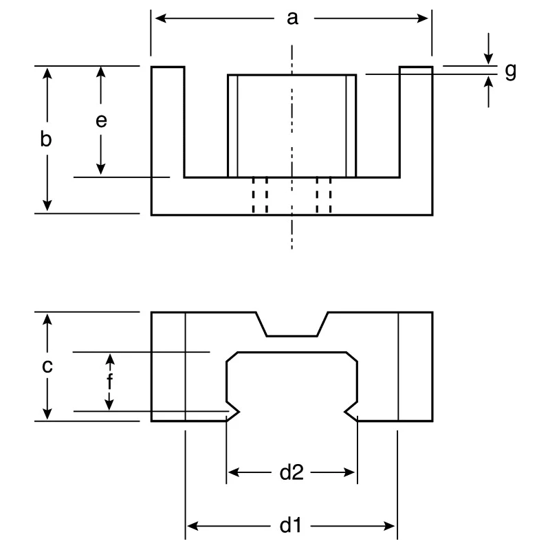 TDK Transformer Ferrite Core EFD 30 Core Size, 160nH AL Rating, N87 Material, 180°C Max Operating Temperature B66423U0160K187