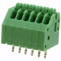 Phoenix Contact PTSA Series 45° PCB Terminal Block, 6 Contacts, 2.5 mm Pitch, 1 Row, 2A Current, 800V 1990041