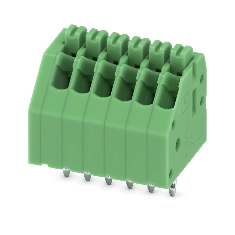 Phoenix Contact PTSA 0.5/6-2.5-F Series 45° PCB Terminal Block 6 Contacts 2.5 mm Pitch 1 Row 1989780