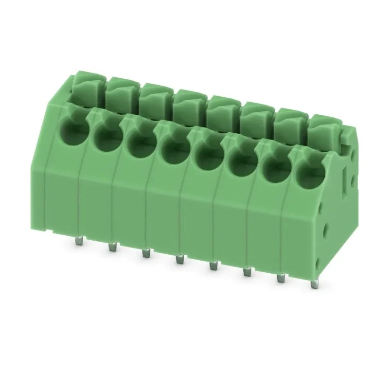 Phoenix Contact PTSA 1.5/8-3.5-F Series 45° PCB Terminal Block, 8 Contacts, 3.5 mm Pitch, 200V, 8A 1985027