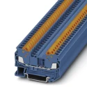 Phoenix Contact QTC 2.5 BU Series Feed Through Terminal Block Blue, 800V, 24A, Quick Connect, 0.5–2.5 mm², 1-Level 3206429