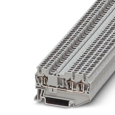 Phoenix Contact Feed Through Terminal Block Grey 1.5mm² 3-Level Spring Cage 500V 17.5A 3031128
