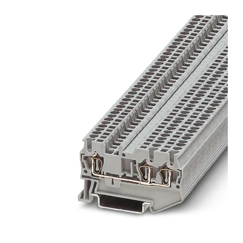 Phoenix Contact Feed Through Terminal Block Grey 1.5mm² 3-Level Spring Cage 500V 17.5A 3031128