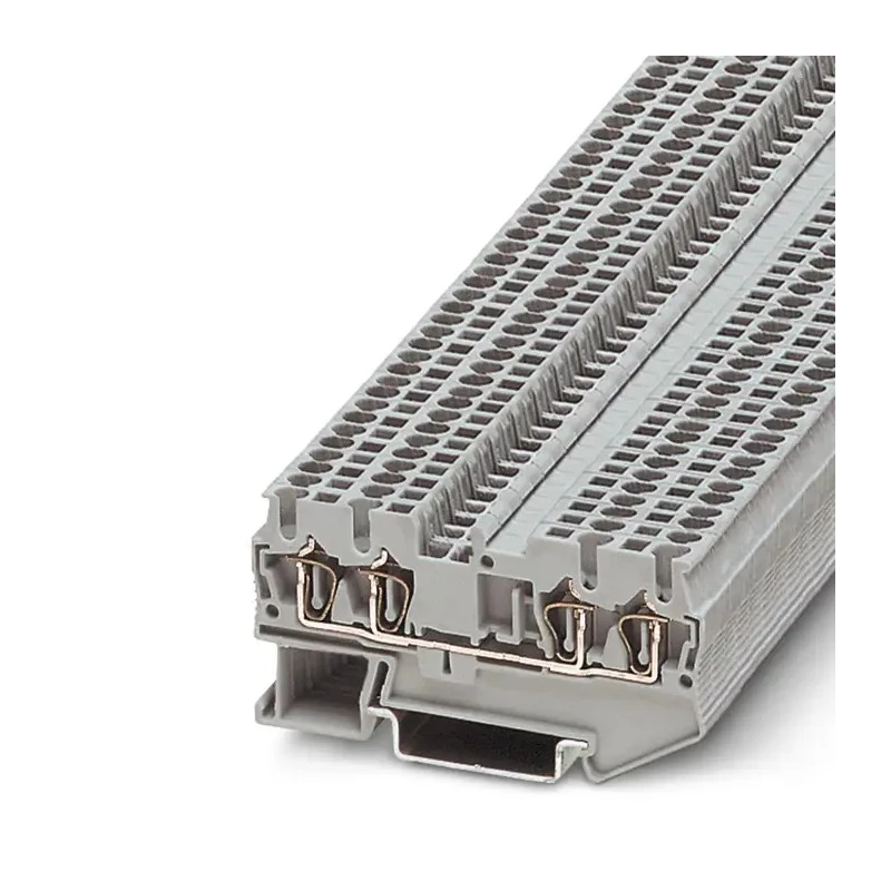 Phoenix Contact Feed Through Terminal Block Grey, 1.5mm² Cable CSA, 1-Level, Spring Cage, 17.5A, 500V, ST 1.5-QUATTRO 3031186