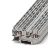 Phoenix Contact Feed Through Terminal Block Grey, 1.5mm² Cable CSA, 1-Level, Spring Cage, 17.5A, 500V, ST 1.5-QUATTRO 3031186