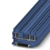 Phoenix Contact Feed Through DIN Rail Terminal Block Blue 1-Level Spring Cage 500V 17.5A ST 1.5-TWIN BU 3031131