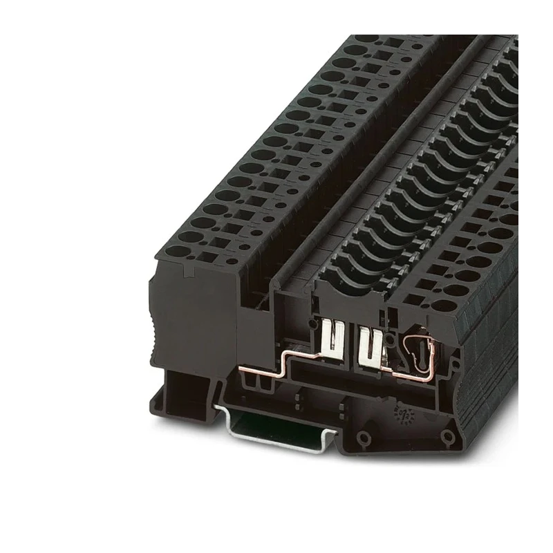 Phoenix Contact C Series DIN Rail Terminal Block Black 0.08mm² to 4 mm², 1-Level Fused, Spring Cage 3036372