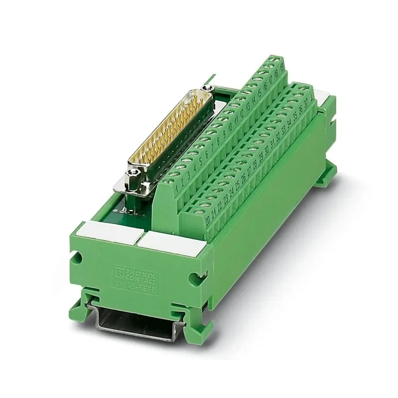 Phoenix Contact 37-Contact Male Interface Module D-Sub Connector DIN Rail Mount 2.5A 2962803