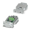 Phoenix Contact SUBCON-PLUS/AX/CAN/ 9 Way Straight 2.77 mm Pitch Cable D-Sub Connector, 50V, 100mA, Metal Plated ABS SO145
