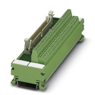Phoenix Contact 34-Contact Male Interface Module Flat Ribbon Cable Connector DIN Rail Mount 1A 2962599
