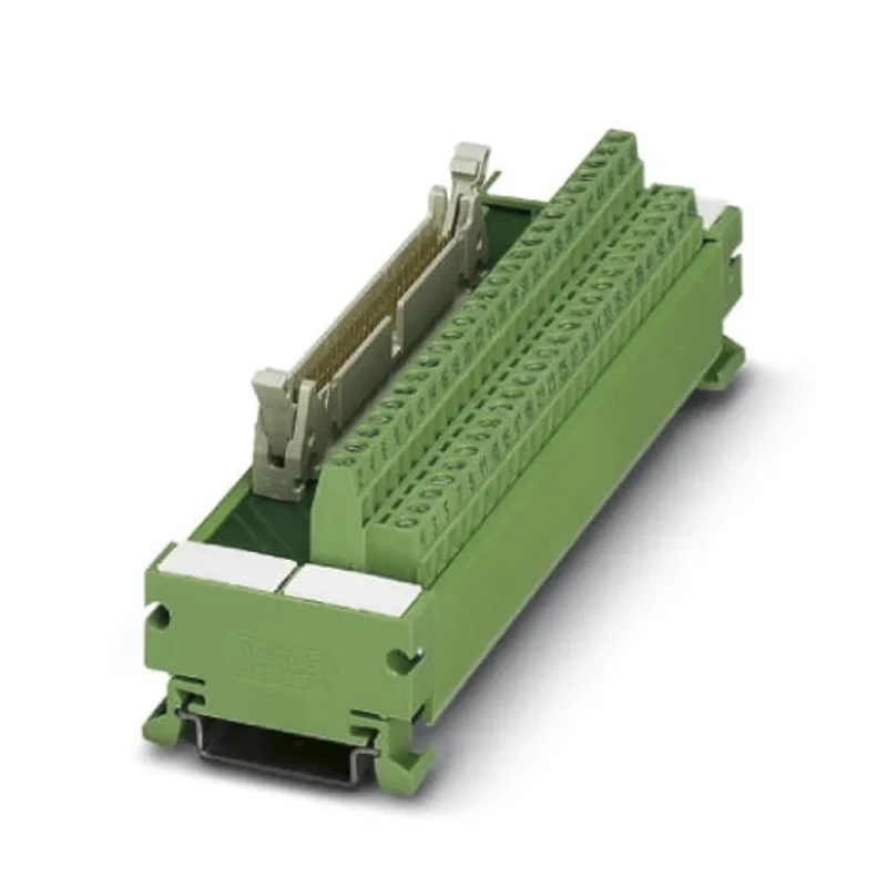 Phoenix Contact 34-Contact Male Interface Module Flat Ribbon Cable Connector DIN Rail Mount 1A 2962599