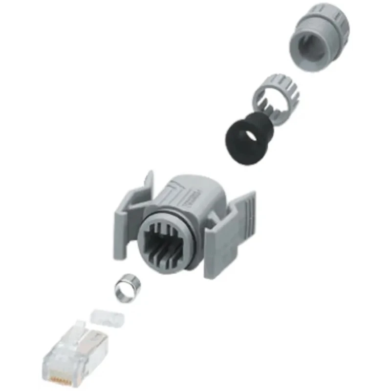 Phoenix Contact RJ45 Connector Female Panel Mount Cat5e IP67, Straight 1 Port 8 Way VS-08-T 1689475