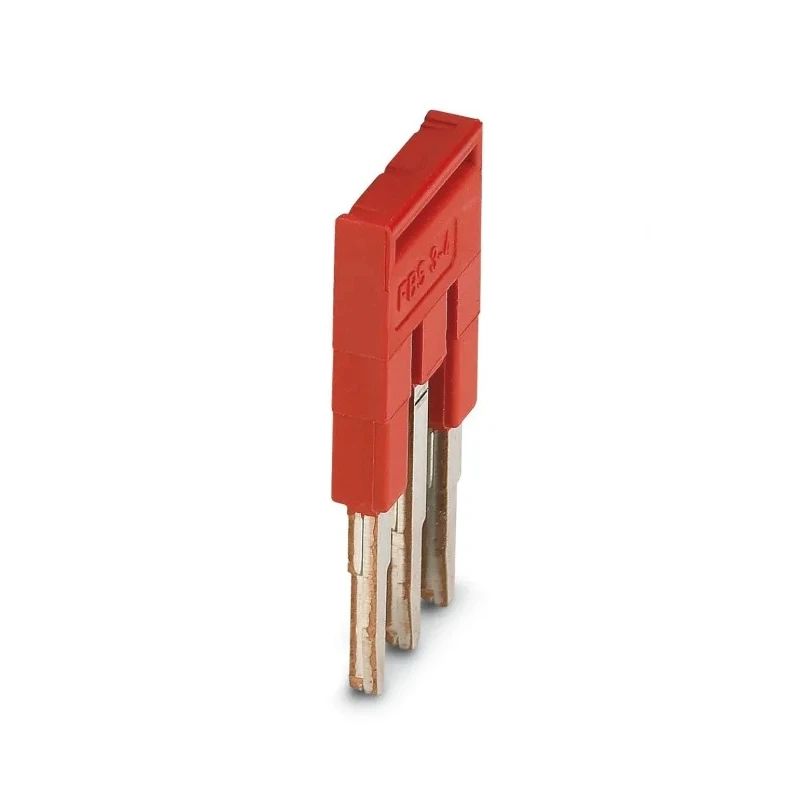 Phoenix Contact Jumper Bar for Use with DIN Rail Terminal Blocks 17.5A Copper Red FBS3-4