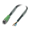 Phoenix Contact Sensor Actuator Cable Female 3 Way Straight to 5 Way Unterminated, Polyurethane Jacket 3 m 48V AC 1669725