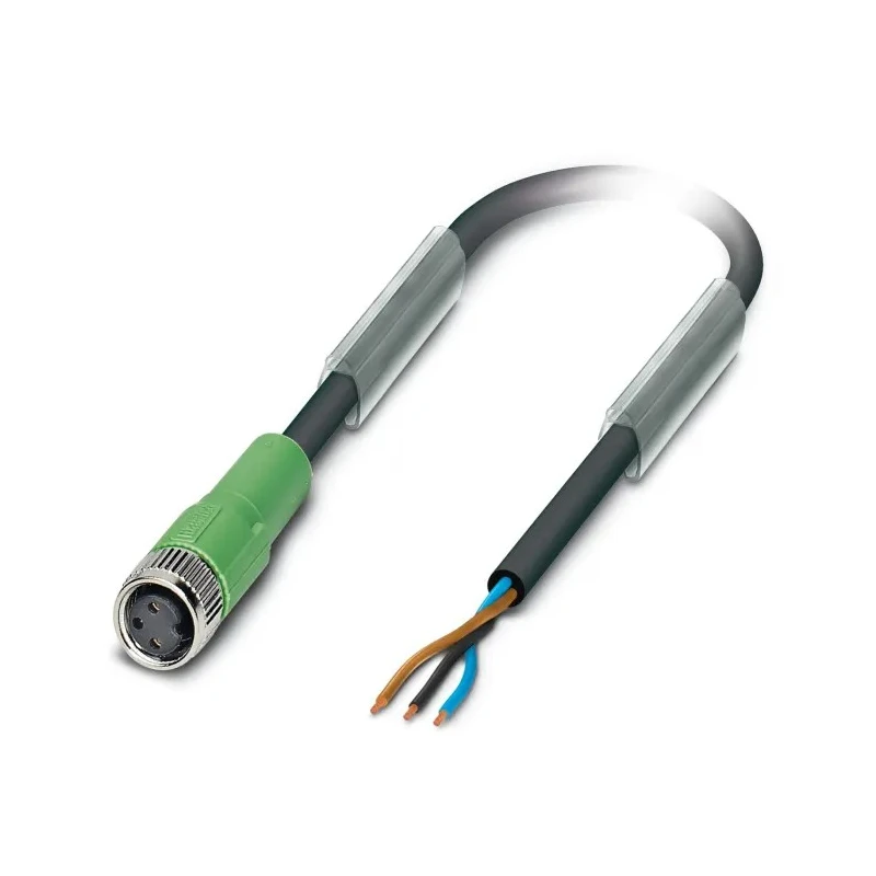 Phoenix Contact Female 3 Way Straight to 3 Way Unterminated Sensor Actuator Cable 48V 5m 1669628