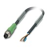 Phoenix Contact Sensor Actuator Cable Male 4 way M8 to 4 way Unterminated, 3 m, Polyurethane Jacket, 30V 1681790