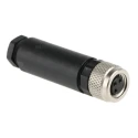 Phoenix Contact Circular Connector Socket Female 3 Contacts Cable Mount M8 Connector IP67, SACC Series 1506888