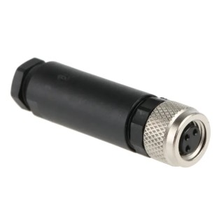 Phoenix Contact Circular Connector Socket Female 3 Contacts Cable Mount M8 Connector IP67, SACC Series 1506888