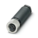 Phoenix Contact Circular Connector Socket Female 3 Contacts Cable Mount M8 Connector IP67, SACC Series 1506888