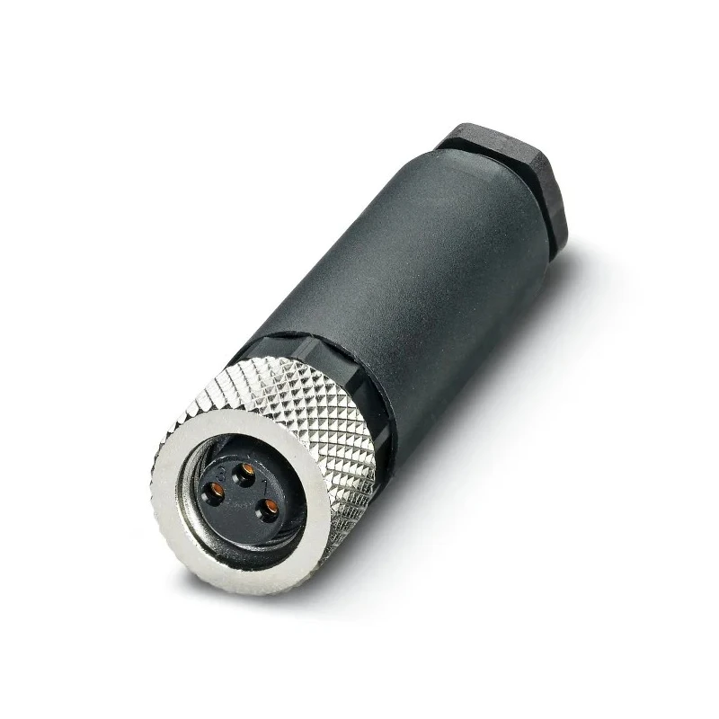 Phoenix Contact Circular Connector Socket Female 3 Contacts Cable Mount M8 Connector IP67, SACC Series 1506888