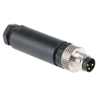 Phoenix Contact Circular Connector Cable Mount with 3 Contacts M8 Plug Male IP68 SACC Series 1501252