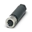 Phoenix Contact Circular Connector, 4 Contacts, Cable Mount, Socket Male, M8 Size, IP67 Rated, SACC Series 1506891