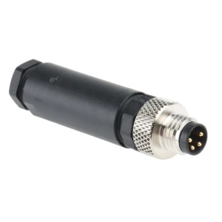 Phoenix Contact Circular Connector Cable Mount 4 Contacts M8 Plug Male IP67 SACC Series 1501265