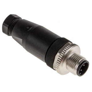 Phoenix Contact Circular Connector Cable Mount 4 Contacts M12 Plug Male IP67 SACC Series 1662528
