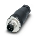Phoenix Contact Circular Connector Cable Mount 4 Contacts M12 Plug Male IP67 SACC Series 1662528