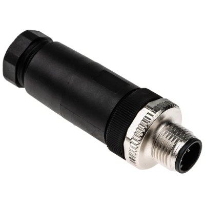 Phoenix Contact Industrial Circular Connector, 5 Contacts, Cable Mount, M12 Size, Male Plug, IP67, 60V, 25A, SACC 1681460
