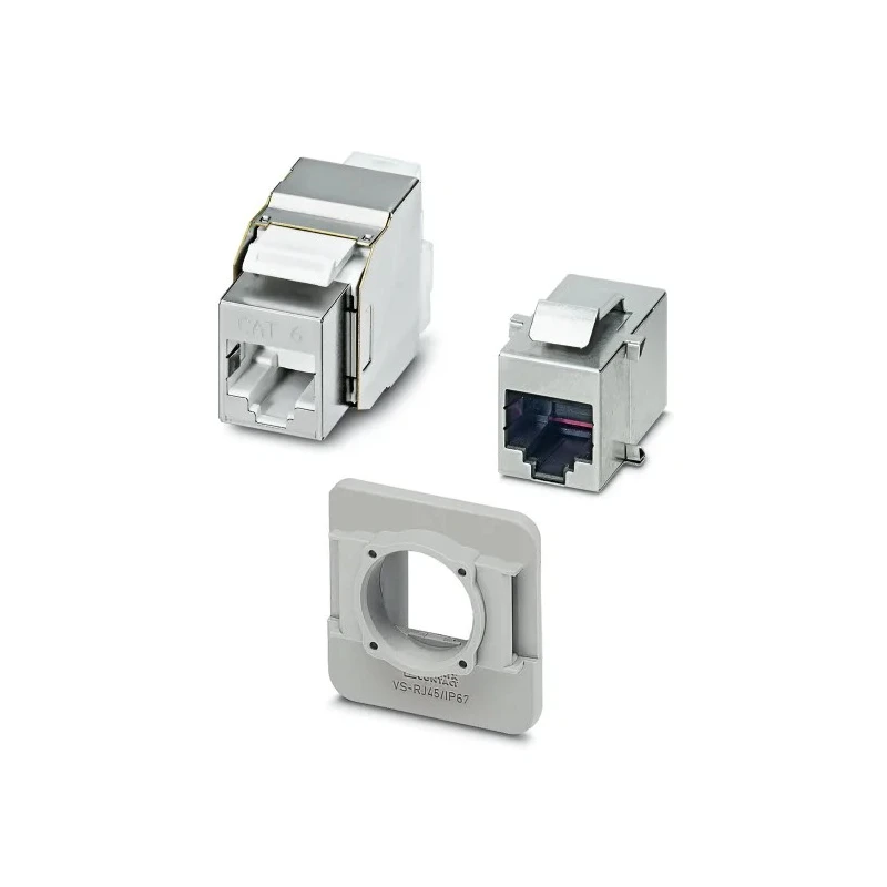 Phoenix Contact BU Series 1 Port RJ45 Shielded Modular Coupler Cat5e RJ45