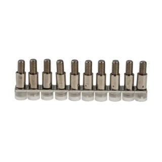 Phoenix Contact FBRNI Series Fixed Bridge for DIN Rail Terminal Blocks 5.2 mm Pitch 10 Positions Copper Silver 2770639