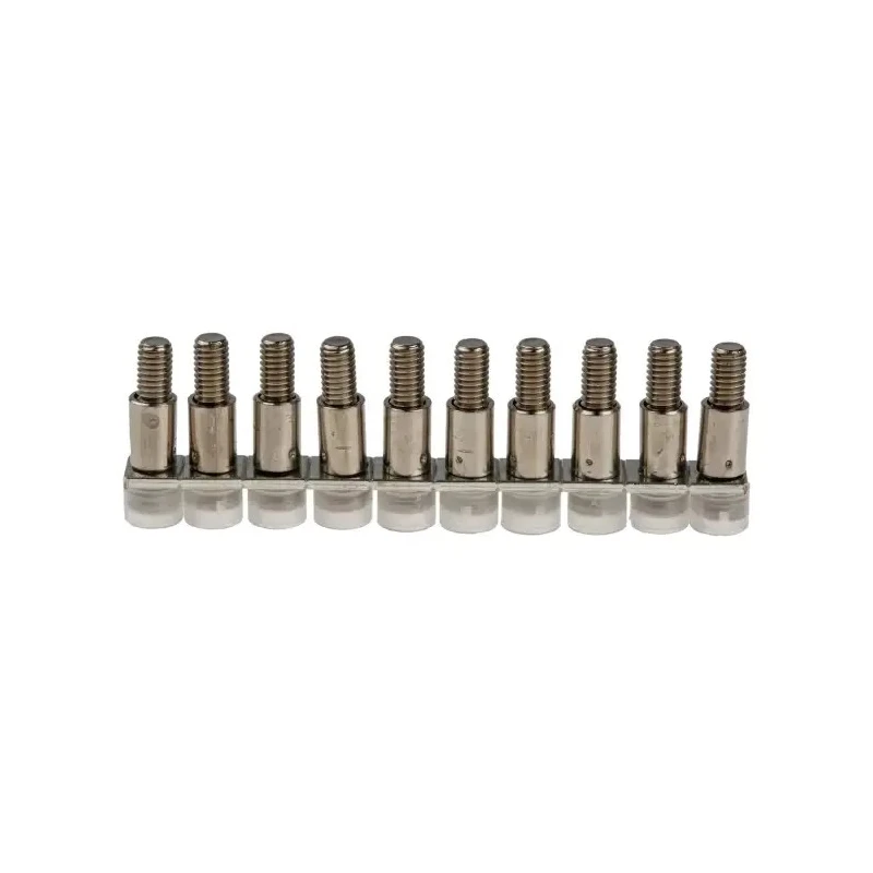Phoenix Contact FBRNI Series Fixed Bridge for DIN Rail Terminal Blocks 5.2 mm Pitch 10 Positions Copper Silver 2770639