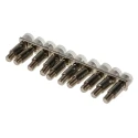 Phoenix Contact FBRNI Series Fixed Bridge for DIN Rail Terminal Blocks 5.2 mm Pitch 10 Positions Copper Silver 2770639