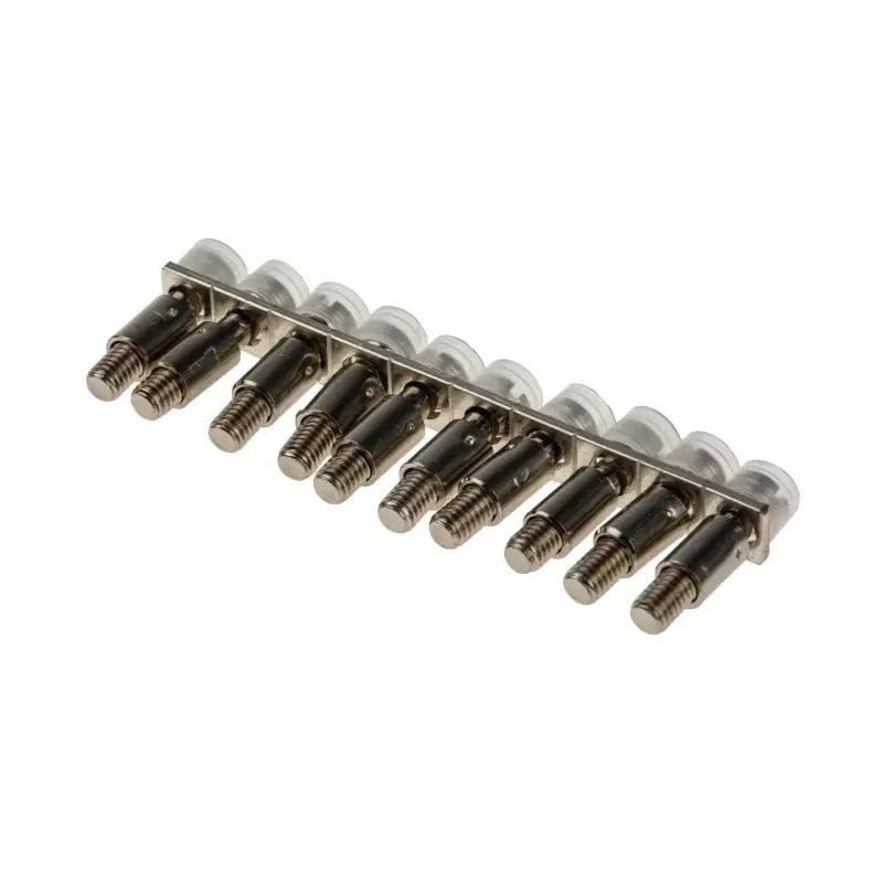 Phoenix Contact FBRNI Series Fixed Bridge for DIN Rail Terminal Blocks 5.2 mm Pitch 10 Positions Copper Silver 2770639