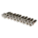Phoenix Contact FBRNI Series Fixed Bridge for DIN Rail Terminal Blocks 5.2 mm Pitch 10 Positions Copper Silver 2770639