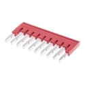 Phoenix Contact Jumper Bar FBS 10-4 Series for DIN Rail Terminal Blocks 17.5A 4.2mm Pitch Copper 3030158