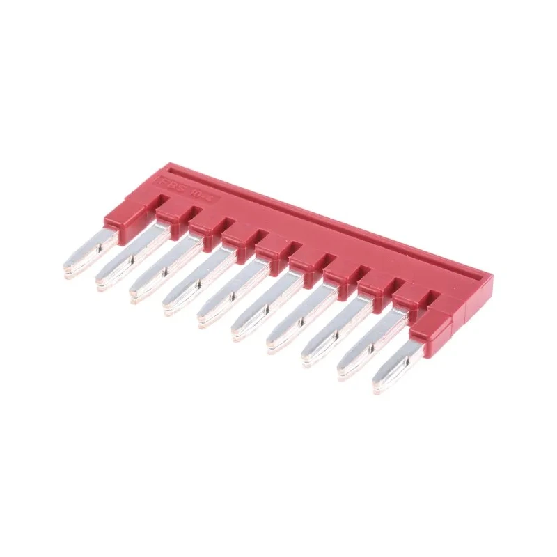 Phoenix Contact Jumper Bar FBS 10-4 Series for DIN Rail Terminal Blocks 17.5A 4.2mm Pitch Copper 3030158
