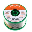 Stannol Lead Free Solder Wire 0.7 mm Diameter 217°C Melting Point Rosin Flux 250g 810811